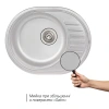 Фото Кухонна мийка Qtap 5745 Satin 0,8 мм