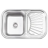 Кухонна мийка Lidz 7549 Micro Decor 0,8 мм