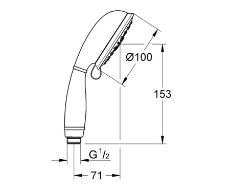 Фото Лійка на 4 режими GROHE TEMPESTA RUSTIC