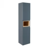 Пенал підвісний Qtap Robin 350х1650х316 Graphite/Whitish