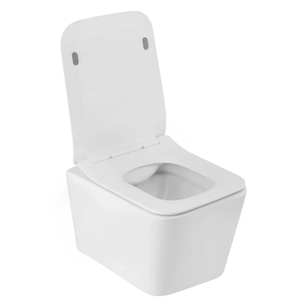 Унітаз підвісний безобідковий Kroner Eifel WHI523629 RIMLESS з сидінням (KE523629WHIR)