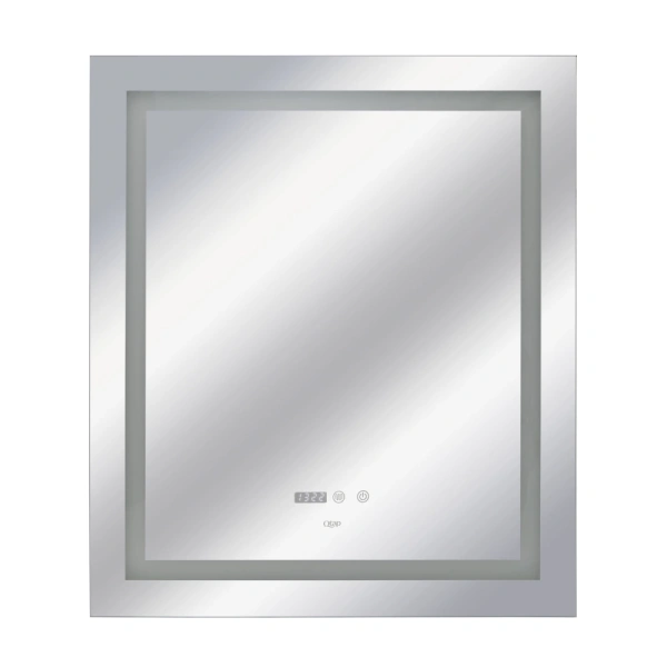 Дзеркало настінне прямокутне 700х800 з LED-підсвічуванням, з антизапотіванням Qtap