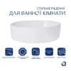 Комплект Qtap Kolibri: Раковина накладна овальна 500x360x140 мм White + Донний клапан PU02