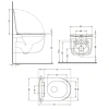 Унітаз підвісний Qtap Taurus Ultra Quiet 515×360×350 мм, White, з сидінням Slim Duroplast / Soft-close / Quick Release