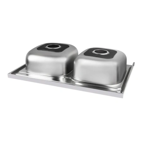 Фото Кухонна мийка Lidz 6080 Decor 0,8 мм