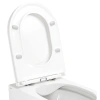 Унітаз підвісний Qtap Aries безободковий з сидінням Slim Soft-close