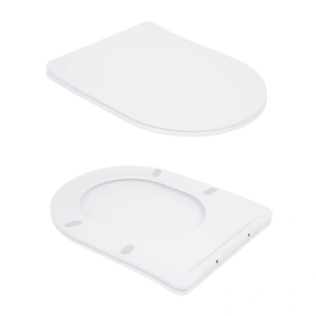 Унітаз підвісний білий 520x365x365 мм. з сидінням Slim Duroplast Qtap Robin