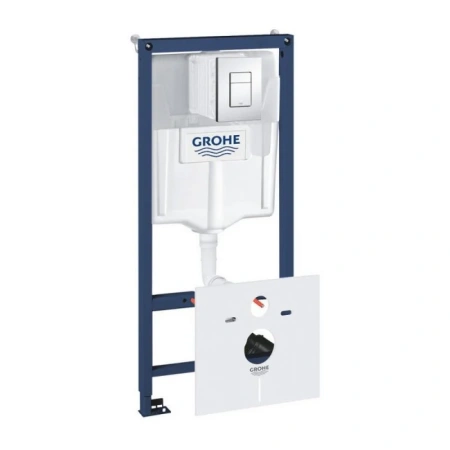 Комплект унітаз з сидінням Qtap Crow WHI + інсталяція Grohe Rapid SL + набір для гігієнічного душу