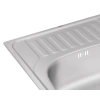 Фото Кухонна мийка Qtap 6550 Satin 0,8 мм
