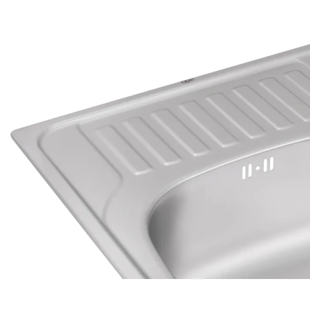 Фото Кухонна мийка Qtap 6550 Satin 0,8 мм