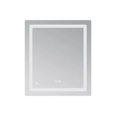 Дзеркало Lidz Kubis 700х800 з LED-підсвічуванням Touch, з антизапотіванням, з димером, рег. яскравості