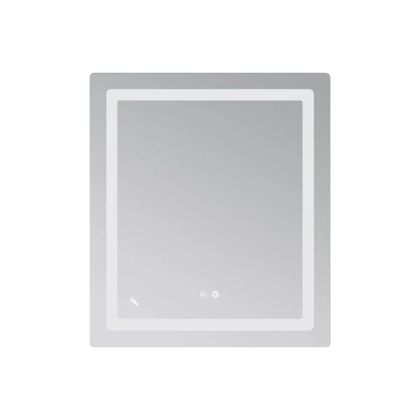Дзеркало Lidz Kubis 700х800 з LED-підсвічуванням Touch, з антизапотіванням, з димером, рег. яскравості