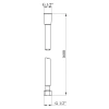 Фото Шланг для душу Kroner KRM - C607 Anti-Twist 160 см