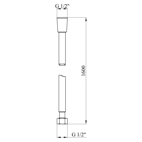 Фото Шланг для душу Kroner KRM - C607 Anti-Twist 160 см
