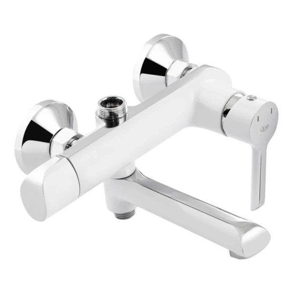 Фото Душова система на три споживача (з виливом) колір - хром / білий Qtap Grand 