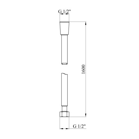 Фото Шланг для душу Kroner KRM - Anti-Twist 160 см