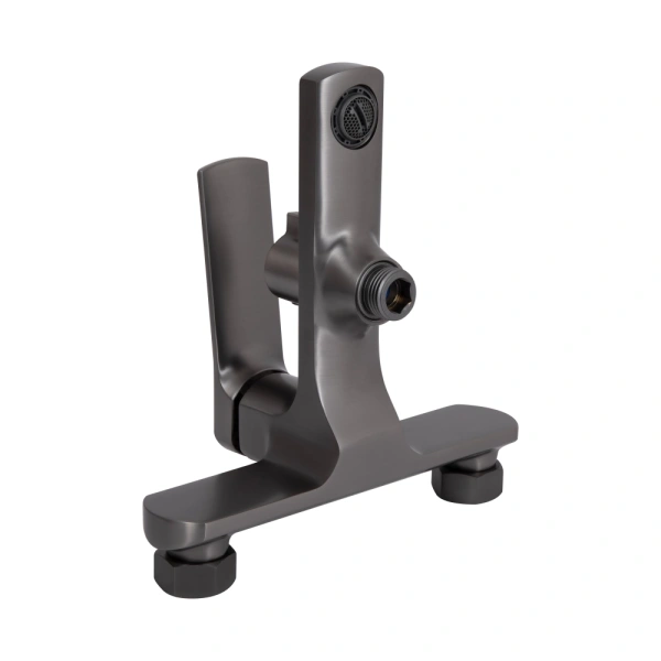 Змішувач для ванни з душовим гарнітуром у кольорі графіт Qtap Slavonice