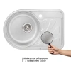 Фото Кухонна мийка Qtap 67*44L Satin 0,8 мм