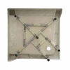 Фото Душова кабіна Lidz Wawel SC80x80.SAT.LOW.FR квадратна, скло Frost 4 мм + душовий піддон Lidz ST80x80х14
