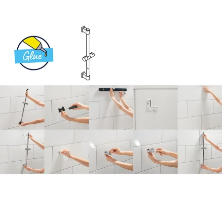 Фото Комплект змішувачів для душу з термостатом Grohe QuickFix