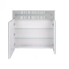 Дзеркальна шафа підвісна Qtap Robin 800х730х145 White з LED-підсвічуванням