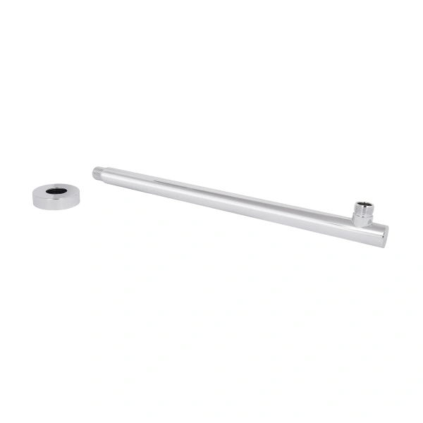Фото Кронштейн для верхнього душу Qtap Trubice 370 мм округлий Chrome
