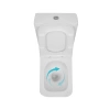 Унітаз підлоговий Qtap Crow Eco Ultra Quiet безобідковий з сідінням Soft-close