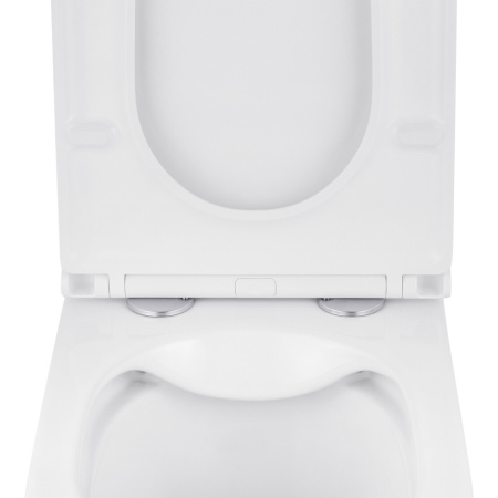 Унітаз підвісний безобідковий Kroner Eifel WHI493436 RIMLESS з сидінням Slim Duroplast / Soft-close 