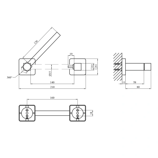 Тримач для туалетного паперу Kroner KRP Graz