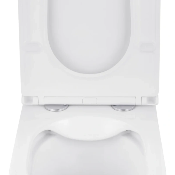 Унітаз підвісний безобідковий Kroner Eifel WHI493436 RIMLESS з сидінням Slim Duroplast / Soft-close