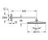 Фото Верхній душ 310 мм GROHE RAINSHOWER