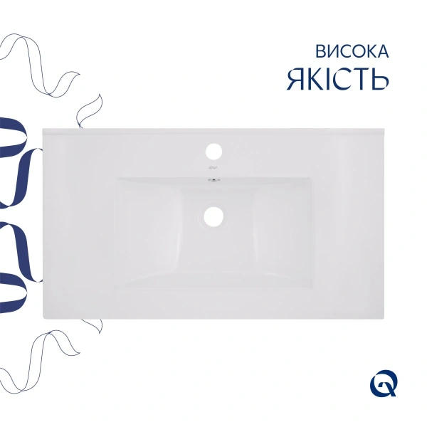Раковина врізна меблева Qtap Albatross 820х460х180 White 