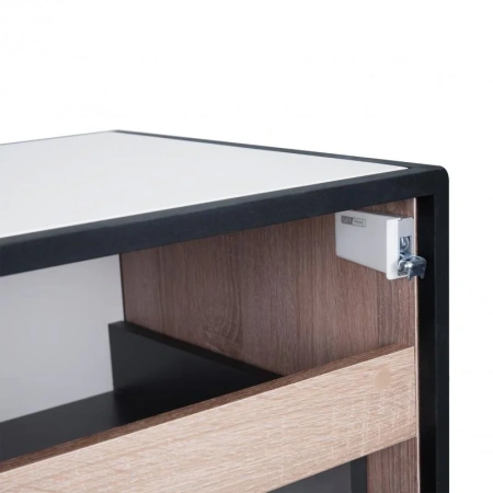 Тумба підвісна Qtap Taurus 800х476х469 White/Whitish oak зі стільницею