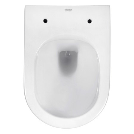 Унітаз підвісний безобідковий Kroner Armada WHI513636 RIMLESS з сидінням Slim Duroplast / Soft-close
