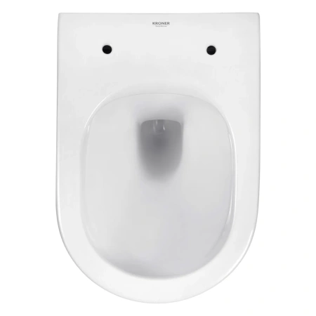 Унітаз підвісний безобідковий Kroner Armada WHI513636 RIMLESS з сидінням Slim Duroplast / Soft-close