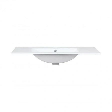 Раковина врізна прямокутна Qtap 910x470x180 White з донним клапаном
