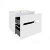 Комплект Qtap Virgo 700х580х437 White/Whitish oak підвісна тумба + раковина врізна