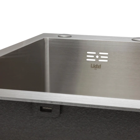 Фото Кухонна мийка з нержавіючої сталі Lidz 78*49R крило праворуч 3,0/1,0 мм Brushed Steel