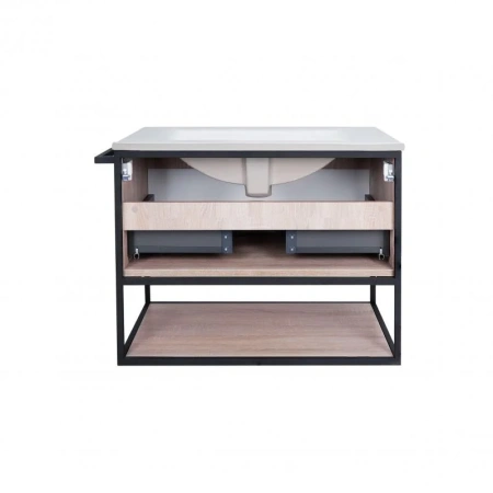 Комплект Qtap Taurus 600х580х437 White/Whitish oak підвісна тумба + раковина врізна