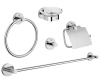 Набір аксесуарів для ванної кімнати, хром. GROHE ESSENTIALS