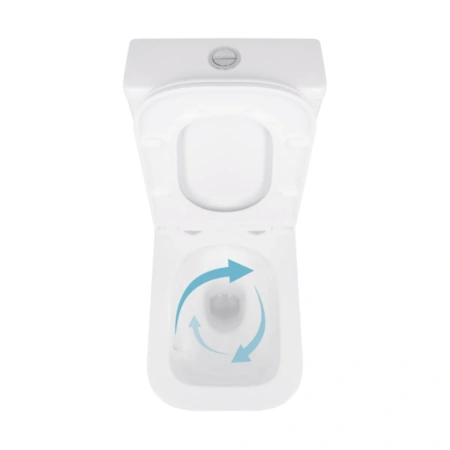Унітаз-компакт Qtap Cardinal Ultra Quiet безободковий з сидінням Soft-close