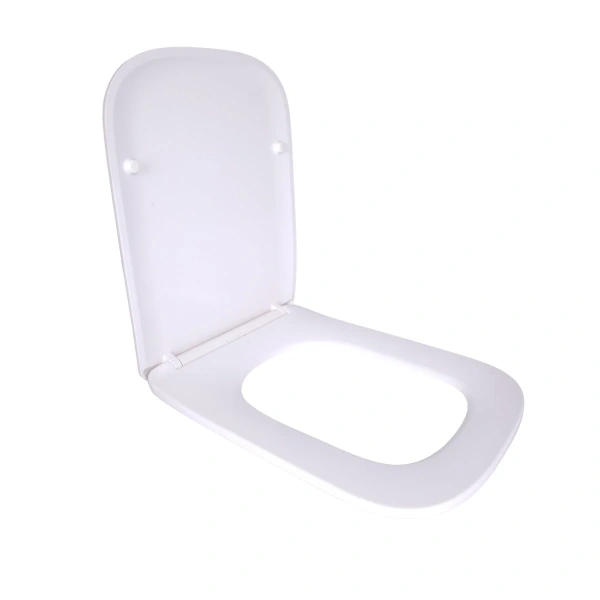 Сидіння для унітаза (Tern 490,520,610) 435x344x50 мм, White, з мікроліфтом, Slim Duroplast, Quick Release Qtap