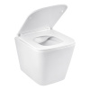 Унітаз підвісний безобідковий Kroner Eifel WHI493436 RIMLESS з сидінням Slim Duroplast / Soft-close 