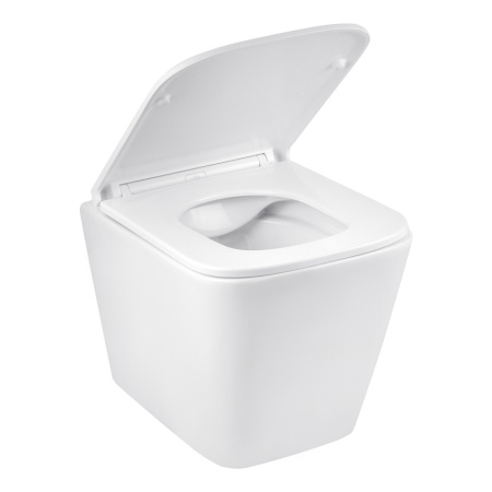 Унітаз підвісний безобідковий Kroner Eifel WHI493436 RIMLESS з сидінням Slim Duroplast / Soft-close 