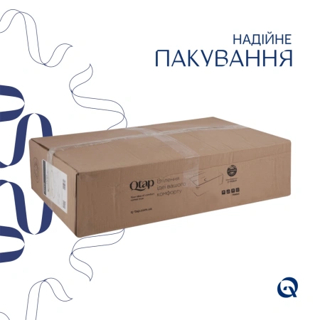 Раковина накладна овальна 635x420x150 мм Qtap Dove + Донний клапан