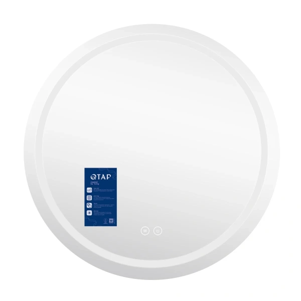 Дзеркало Qtap Mideya (MI6) R900 з LED-підсвічуванням Touch, з антизапотіванням, димером, рег. яскравості