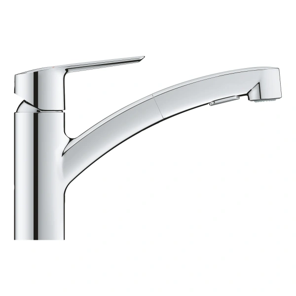Фото Змішувач для кухні з висувним виливом Grohe QuickFix Start