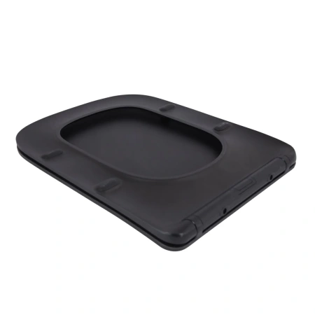 Сидіння для унітаза (Tern 490) 435x344x50 мм, Matt Black, з мікроліфтом, Slim Duroplast, Quick Release Qtap