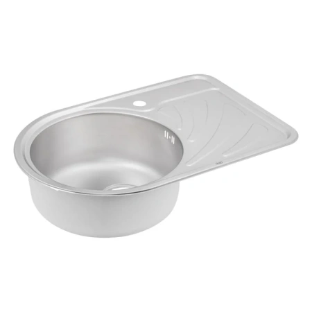 Фото Кухонна мийка Qtap 67*44L Satin 0,8 мм