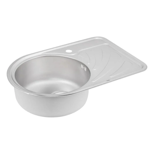 Фото Кухонна мийка Qtap 67*44L Satin 0,8 мм